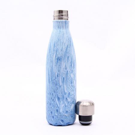 UV cotaing wood-plated thermos cup vacuum bottle cake bottle 