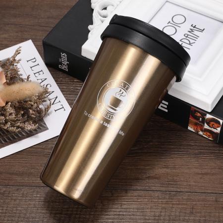 304 stainless steel customizable creative logo mobile coffee cup 