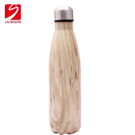 UV cotaing wood-plated thermos cup vacuum bottle cake bottle 