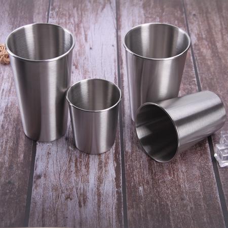 2019 new design eco-friendly stainless steel  glass cup personal use 