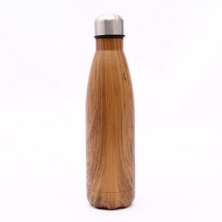 UV cotaing wood-plated thermos cup vacuum bottle cake bottle 