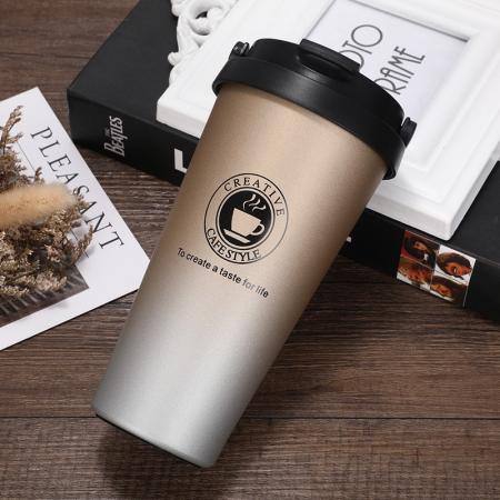 304 stainless steel customizable creative logo mobile coffee cup 