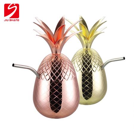 304 stainless steel 800ml cocktail pineapple cup 