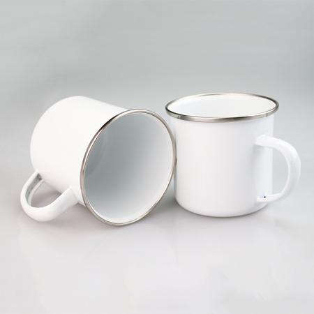 Stainless steel enamelled cup as souvenir for guest 