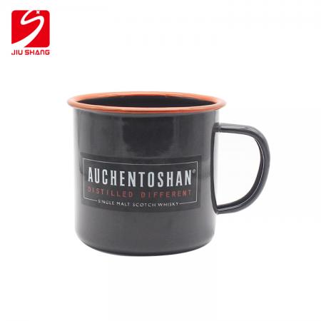 8cm four-color  0.5mm-thickness enamel cup exported to Germany and Russia 