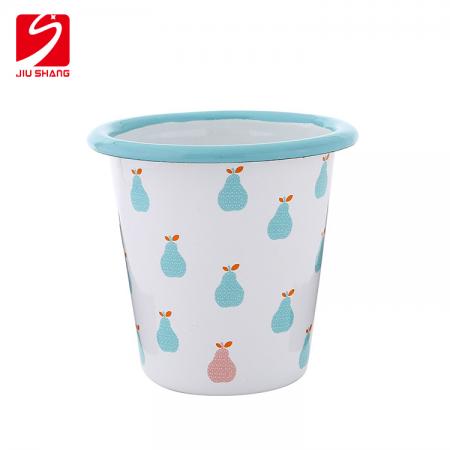 Blank manufacturers wholesale enamel v-shaped conical cup advertising gifts 