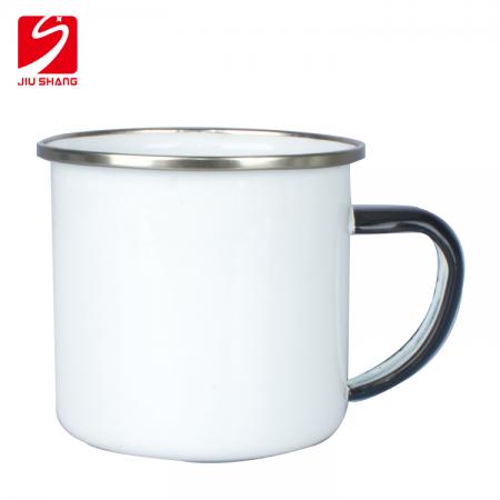 custoomized size durble silk print enamel cup for fashion party 