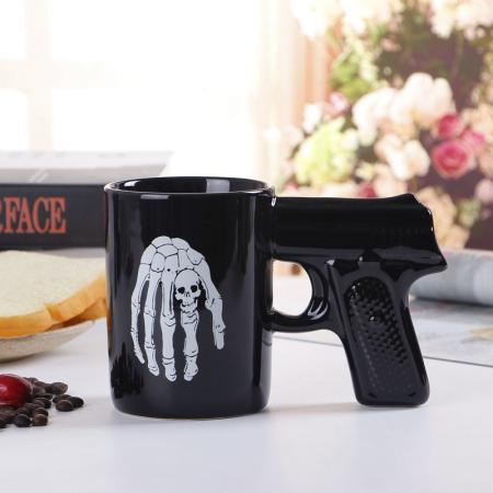 2019 New  Pistol Grip Coffee Cups Mug Funny Gun Mug Milk Tea Cup Creative Office Ceramic Coffee Mug Drinkware 