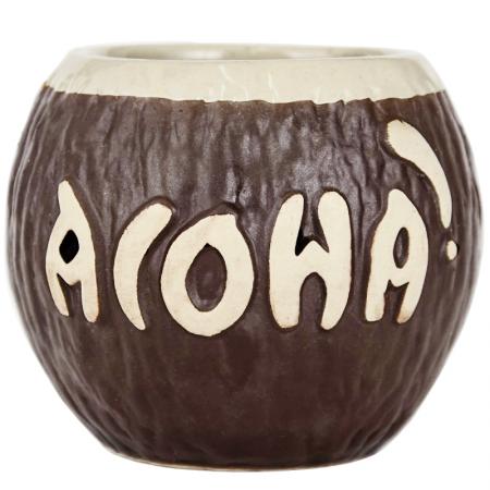 Hawaiian style coconut cup cocktail glass tiki cup 