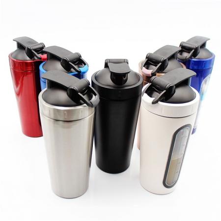 304 stainless steel protein powder mixing cup fitness sports bottle 