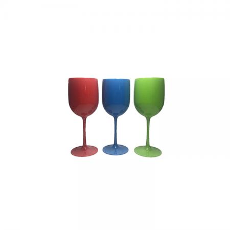 AS Acrylic PS plastic goblet champagne glass 