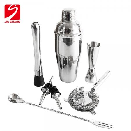 Stainless steel bartender tool set for bartender bar 