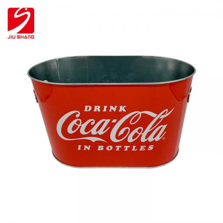 Metal galvanized iron ice bucket, hotel bar, beer barrel, fresh barrel, beer barrel, can be customized, factory direct 