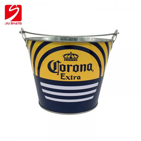 Galvanized iron ice bucket tinplate metal barrel bar beer barrel multi-size can be customized 