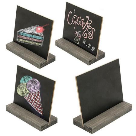 Mini Blackboard Retro Wooden Price Tag Bar Coffee Bar Wood Chalkboard Creative Decoration 