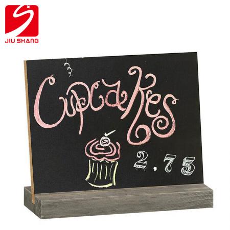 Mini Blackboard Retro Wooden Price Tag Bar Coffee Bar Wood Chalkboard Creative Decoration 