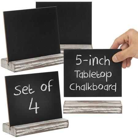 Mini Blackboard Retro Wooden Price Tag Bar Coffee Bar Wood Chalkboard Creative Decoration 