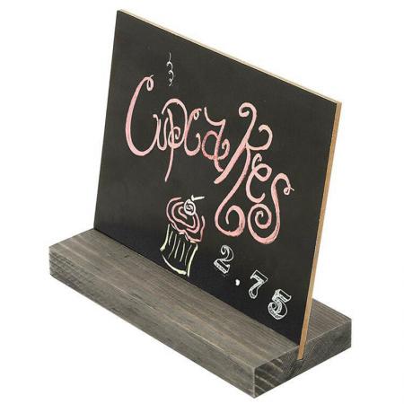 Mini Blackboard Retro Wooden Price Tag Bar Coffee Bar Wood Chalkboard Creative Decoration 