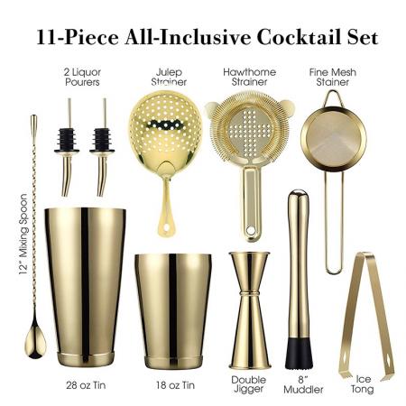 Stainless Steel 11 -Piece All-Inclusive Cooktail Set 