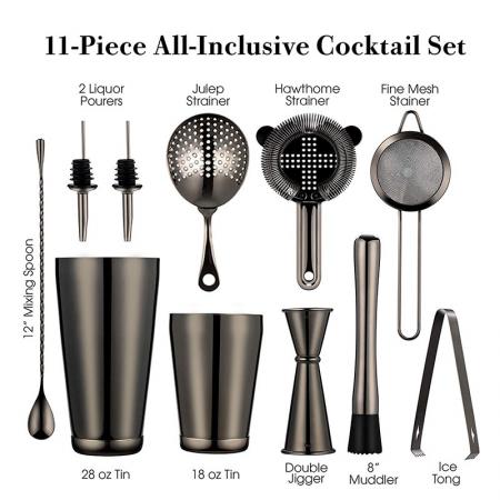 Stainless Steel 11 -Piece All-Inclusive Cooktail Set 