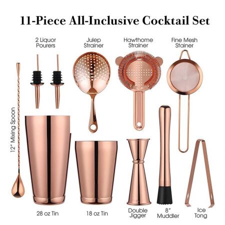 Stainless Steel 11 -Piece All-Inclusive Cooktail Set 