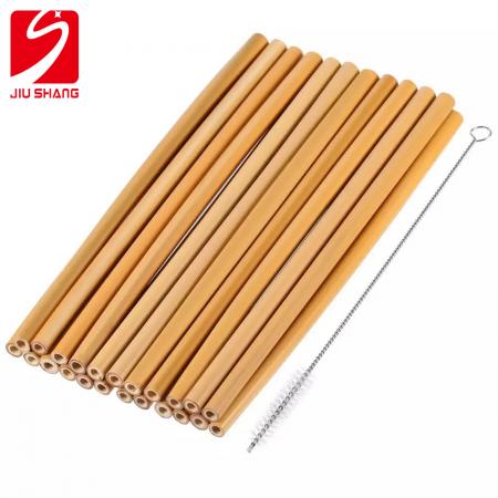 Customized Logo Reusable Bamboo Drinking Straw 