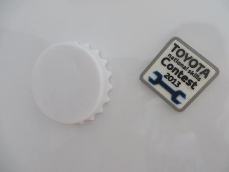 Eco-Friendly Printed Custom Button Cap Shape Bottle Opener 