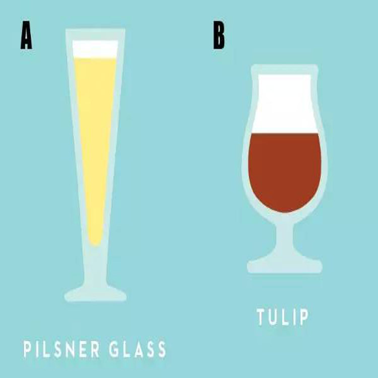 Ten beer glasses for the best flavor of beer